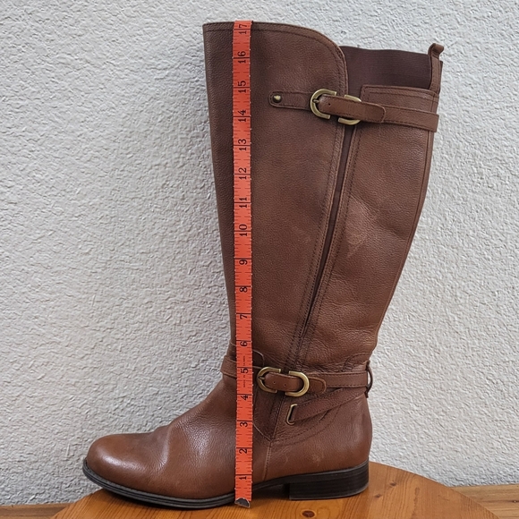 Naturalizer N5 Comfort Jennings leather wide calf tall knee-high boots size 10 - Picture 11 of 11